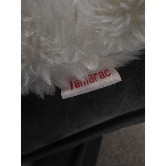 Tamarac Slippers 8 Genuine Shearling Lining Gray Suede Size 8 Luxury New - Picture 6 of 9